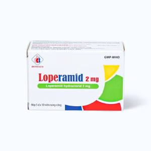Viên nang Loperamid 2mg Domesco điều trị triệu chứng tiêu chảy cấp (5 vỉ x 10 viên)