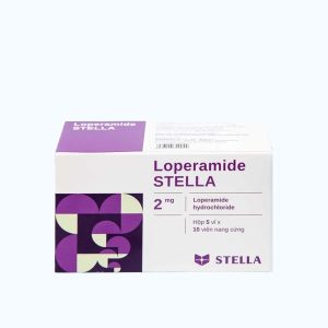 Viên nang Loperamid 2mg Stella hỗ trợ và làm giảm triệu chứng tiêu chảy (5 vỉ x 10 viên)