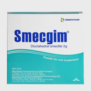 Bột pha uống Smecgim 3g điều trị tiêu chảy, rối loạn tiêu hóa (hộp 30 gói)