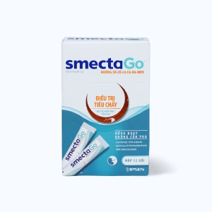 Hỗn dịch uống Smecta Go 3g điều trị tiêu chảy, rối loạn tiêu hóa (hộp 12 gói)