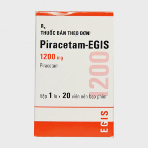 Viên nén Piracetam - Egis 1200mg điều trị triệu chứng của hội chứng tâm thần thực thể (chai 20 viên)