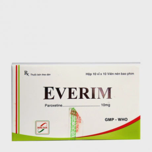 Thuốc điều trị trầm cảm, rối loạn lo âu, hội chứng loạn thần kinh ám ảnh Everim 10mg (10 vỉ x 10 viên/hộp)