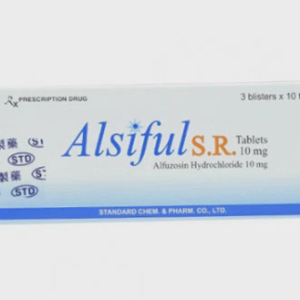 Viên phóng thích kéo dài Alsiful S.R 10mg trị phì đại lành tính tuyến tiền liệt (3 vỉ x 10 viên)