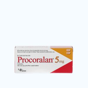 Viên nén Procoralan 5mg điều trị đau thắt ngực ổn định (4 vỉ x 14 viên)