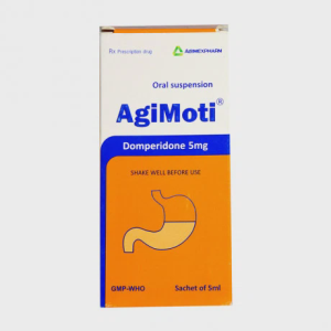 Thuốc cốm Agimoti 1mg/1ml điều trị triệu chứng buồn nôn, nôn, khó tiêu (30 gói x 5ml)