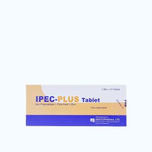 Viên nén Ipec-plus phòng ngừa và điều trị thiếu sắt, acid folic và kẽm (3 vỉ x 10 viên)