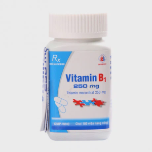 Viên nang Vitamin B1 250mg điều trị bệnh do thiếu vitamin B1 (chai 100 viên)