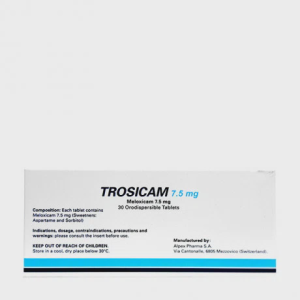 Viên nén phân tán trong miệng Trosicam 7,5mg kháng viêm, giảm đau cơ xương khớp (3 vỉ x 10 viên)