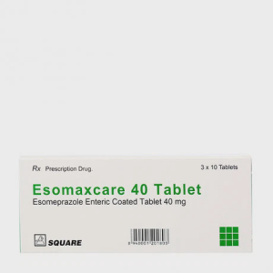 Viên nén Esomaxcare 40mg điều trị viêm loét thực quản do trào ngược, tăng tiết acid (3 vỉ x 10 viên)