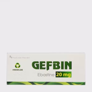 Viên nén Gefbin 20mg trị viêm mũi dị ứng, mày đay (3 vỉ x 10 viên)