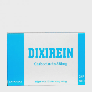 Viên nang Dixirein 375mg Hà Tây tiêu nhầy, loãng đàm, giảm ho (6 vỉ x 10 viên)