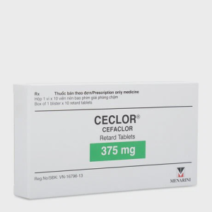 Viên giải phóng có kiểm soát Ceclor 375 mg kháng sinh điều trị nhiễm khuẩn (1 vỉ x 10 viên)