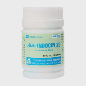 Viên nang Meko Indocin 25mg điều trị viêm xương khớp, viêm khớp dạng thấp (hộp 100 viên)