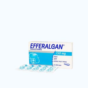 Viên đặt trực tràng Efferalgan 150mg giảm đau, hạ sốt (2 vỉ x 5 viên)