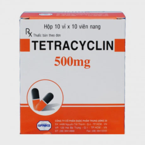 Tetracyclin 500 mg (10 vỉ x 10 viên)