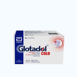 Viên nén Glotadol Cold trị các triệu chứng ho cảm thông thường (10 vỉ x 10 viên)