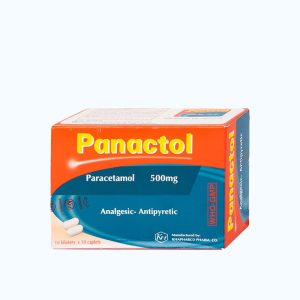 Viên nén Panactol 500mg giảm đau từ nhẹ đến vừa và hạ sốt (10 vỉ x 10 viên)