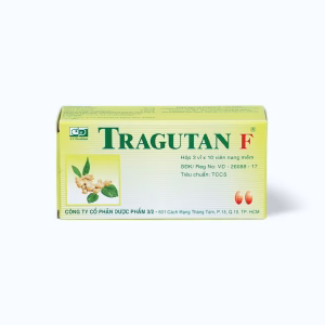 Viên nang Tragutan Fort sát khuẩn đường hô hấp, giảm ho, viêm họng (3 vỉ x 10 viên)