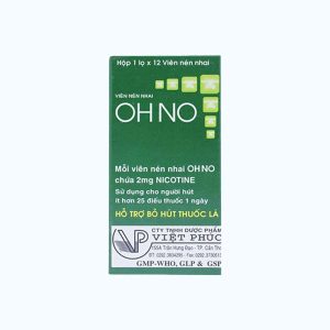 Viên nén nhai OHNO hỗ trợ cai nghiện thuốc lá (hộp 12 viên)