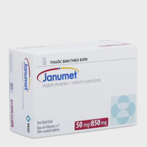 Viên nén Janumet 50mg/850mg điều trị đái tháo đường type 2 (4 vỉ x 7 viên)