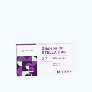 Viên nén Glimepiride Stella 2mg điều trị đái tháo đường type 2 (3 vỉ x 10 viên)