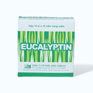 Viên nang Eucalyptin hỗ trợ sát trùng đường hô hấp (10 vỉ x 10 viên)