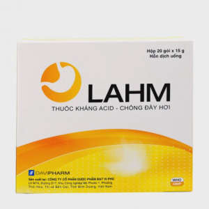 Hỗn dịch uống Lahm làm giảm các triệu chứng do tăng acid dạ dày (20 gói x 15g)