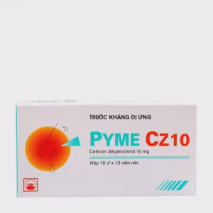 Viên nén Cetirizin EG 10mg điều trị triệu chứng viêm mũi dị ứng, mày đay (10 vỉ x 10 viên)