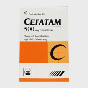 Viên nang Cefatam 500mg điều trị nhiễm khuẩn (10 vỉ x 10 viên)