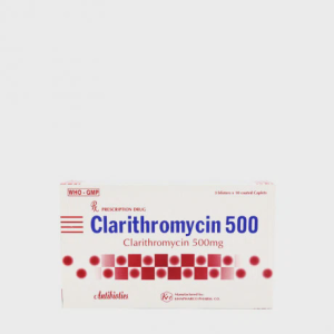 Viên nén Clarithromycin 500mg Khánh Hòa điều trị nhiễm khuẩn đường hô hấp (3 vỉ x 10 viên)