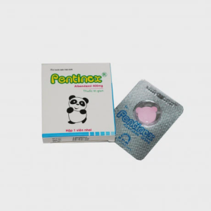 Viên nhai Pentinox 400mg điều trị nhiễm giun, sán (1 vỉ x 1 viên)