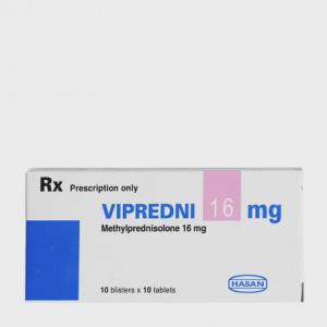 Viên nén Vipredni 16mg kháng viêm, điều trị viêm thấp khớp, chống dị ứng (10 vỉ x 10 viên)