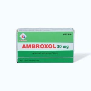 Viên nang Ambroxol 30mg Domesco tiêu nhầy, loãng đàm, giảm ho (10 vỉ x 10 viên)
