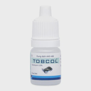 Thuốc nhỏ mắt Tobcol 0.3% trị viêm mi mắt, viêm kết mạc, viêm túi lệ, viêm giác mạc (chai 5ml)