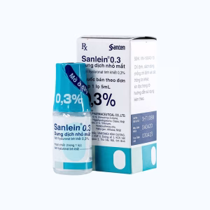 Thuốc nhỏ mắt Sanlein 0.3% điều trị rối loạn biểu mô kết - giác mạc (chai 5ml)
