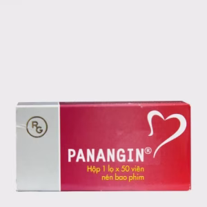 Viên nén Panangin 140/158mg điều trị suy tim, sau nhồi máu cơ tim, loạn nhịp tim (hộp 50 viên)