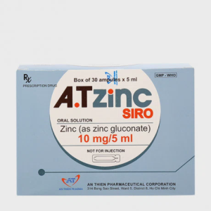 Dung dịch uống A.TzinC 10mg bổ sung kẽm, tăng cường sức đề kháng (30 ống x 5ml)