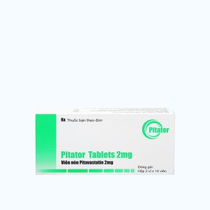 Viên nén Pitator 2mg điều trị rối loạn lipid máu (2 vỉ x 14 viên)