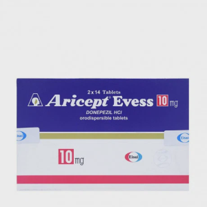 Viên nén Aricept evess 10mg điều trị triệu chứng bệnh Alzheimer, sa sút trí tuệ (2 vỉ x 14 viên)