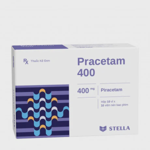 Viên nén Pracetam 400 Stella điều trị chóng mặt, suy giảm trí nhớ (10 vỉ x 10 viên)