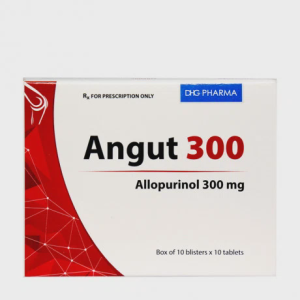 Viên nén Angut 300mg trị gout, sỏi thận (10 vỉ x 10 viên)