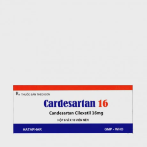 Viên nén Cardesartan 16 Hataphar điều trị tăng huyết áp, suy tim (6 vỉ x 10 viên)