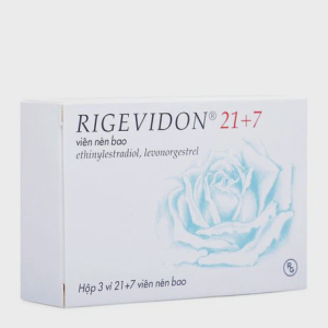 Viên nén Rigevidon 21+7 0,03mg/0,15mg thuốc tránh thai hàng ngày (3 vỉ x 28 viên)
