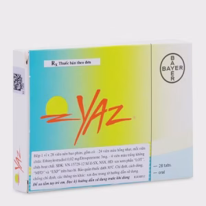 Yaz Tabs (1 vỉ x 28 viên) – Tránh thai, trị mụn, giảm PMS hiệu quả