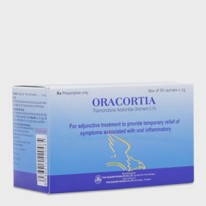 Oracortia 1g (Hộp/50 gói) – Bột trị viêm loét miệng hiệu quả