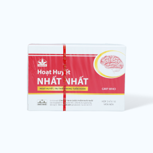 Hoạt Huyết Nhất Nhất (3 vỉ x 10 viên) – Bổ huyết, tăng cường tuần hoàn máu