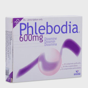 Viên nén Phlebodia 600mg điều trị suy tĩnh mạch, trĩ cấp tính (2 vỉ x 15 viên)