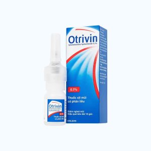Otrivin 0.1% Nasal Spray 10ml – Xịt mũi giảm nghẹt, thông thoáng