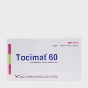 Viên nén Tocimat 60mg trị viêm mũi dị ứng, mày đay (5 vỉ x 10 viên)