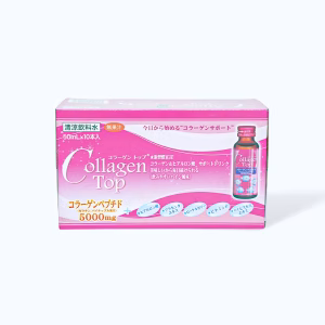 Nước uống Collagen Top 5000mg hỗ trợ đẹp da (Hộp 10 chai)